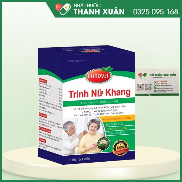 Trinh Nữ Khang - Hỗ trợ giảm nguy cơ hình thành và phát triển U nang, U xơ tử cung